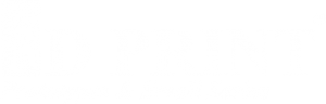 Logo 3D PRINT Blanc